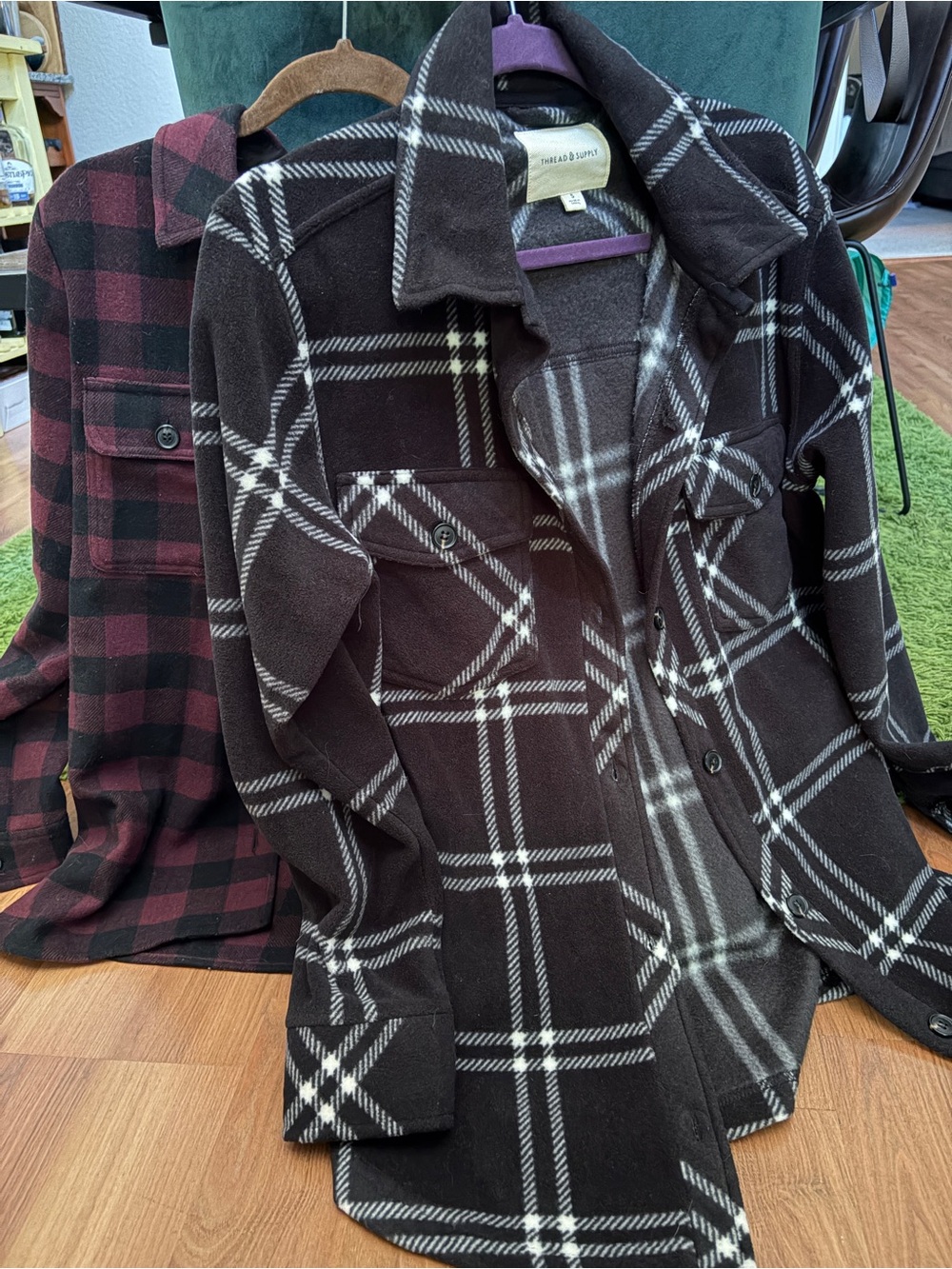 Bundle of two shirt jacket/ flannels